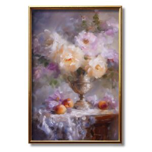 Blooming Flowers and Fresh Fruit