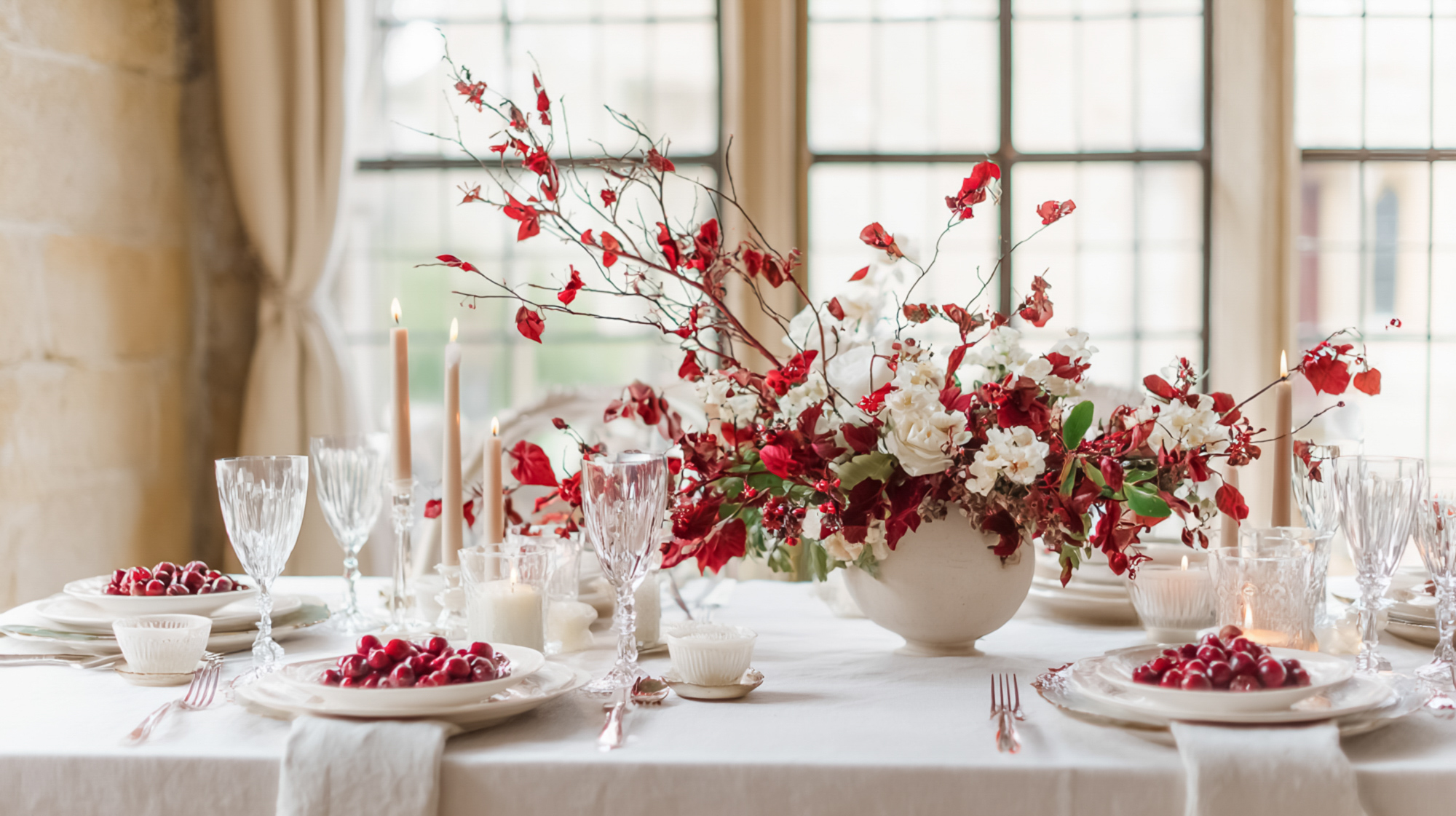 How To Style an Elegant Winter Table