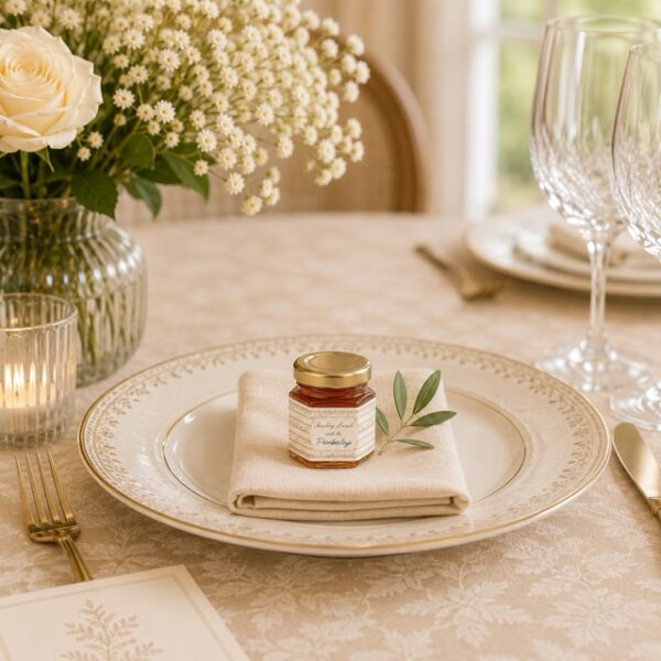 Personalised Honey Jar Favours Celebration at the Manor Suite