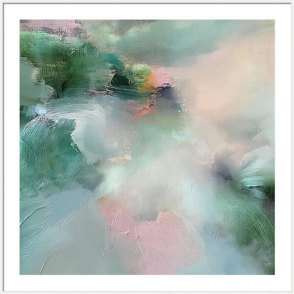 Abstract painting exploring soft pastel colours Quintessential Home