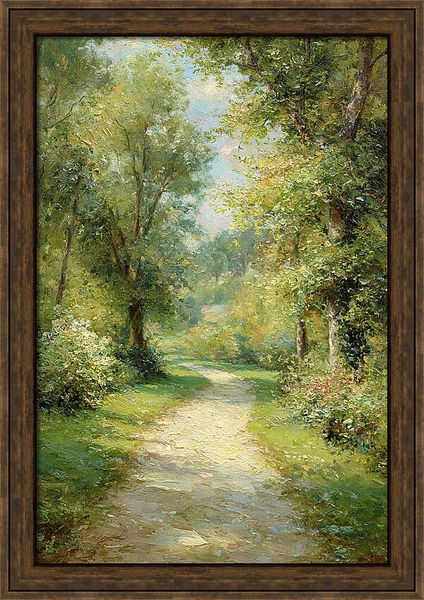 Forest path surrounded by summer green trees Quintessential Home